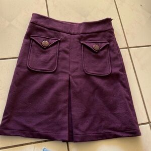 Wool cashmere blend skirt